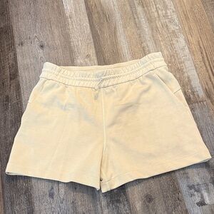 Lululemon Athletica Cream Athletic Shorts